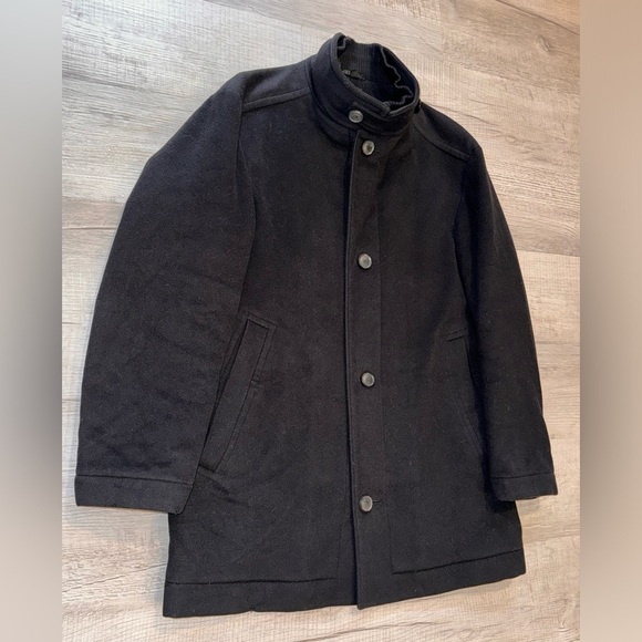 Hugo Boss Virgin Wool & Cashmere Relaxed Fit Coat - Picture 4 of 15